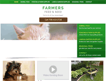 Tablet Screenshot of farmersfeedandseed.com